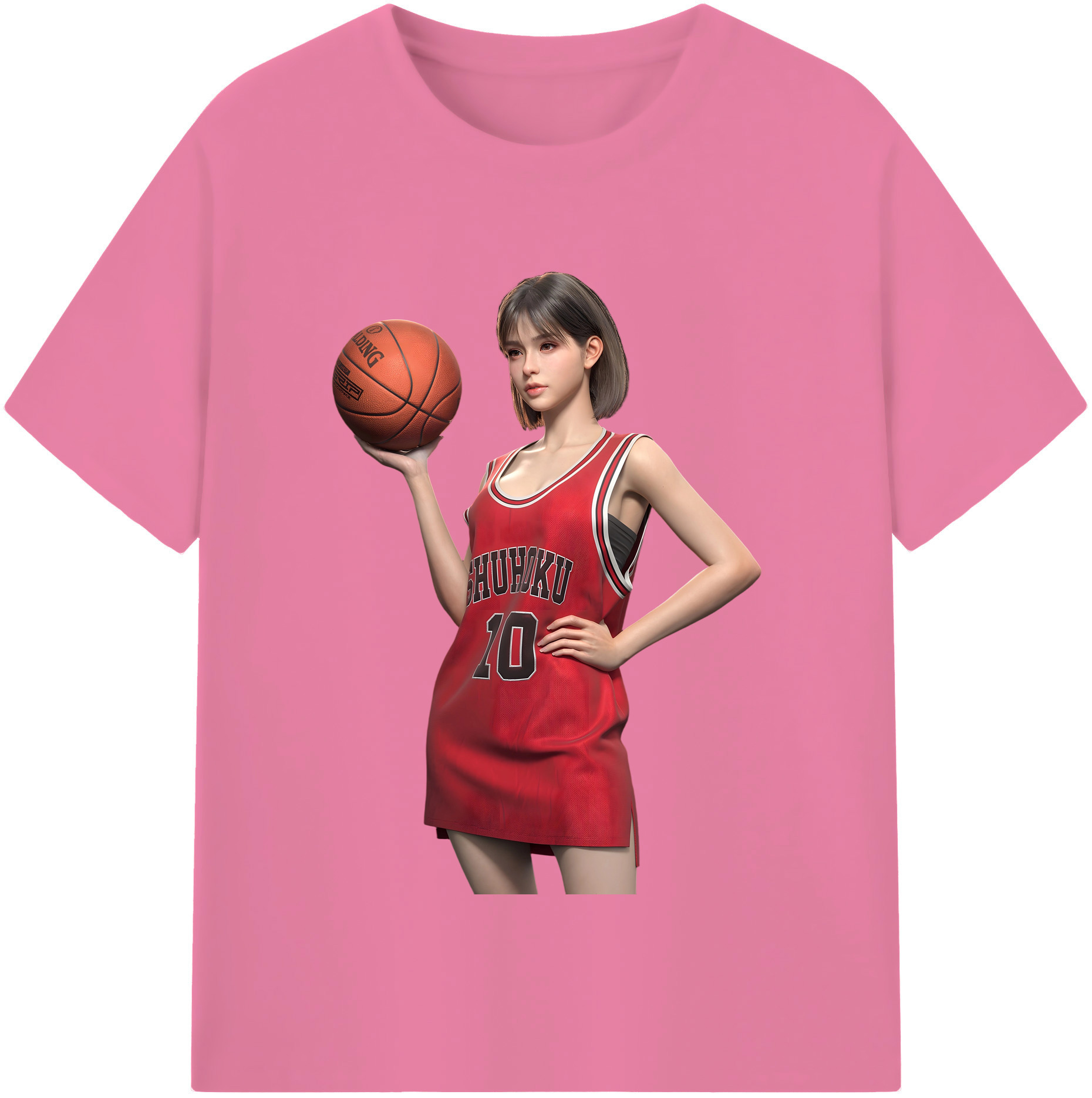 SLAM DUNK／スラムダンク 綿100％半袖Tシャツ（フロントプリント）